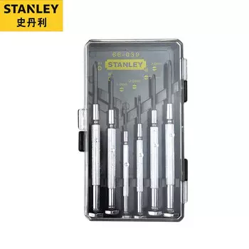 Металлическая прецизионная отвертка Stanley, 6 предметов, ремонт часов, многофункциональный набор отверток 66-039-23