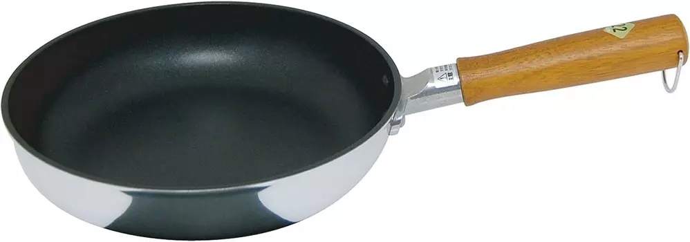 Металлическая промышленная сковорода Урушияма, 8,7 дюйма (22 см), для газового огня, обработка Teflon Platinum Plus, сделано в Японии, мастерство изготовления, не содержит ПФОК Urushiyama, Silver