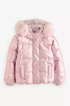 Металлическая стеганая куртка Abercrombie & Fitch, фиолетовый