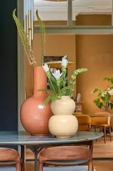 Металлическая ваза Mica Decorations, бежевый