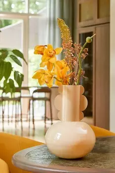 Металлическая ваза Mica Decorations, бежевый