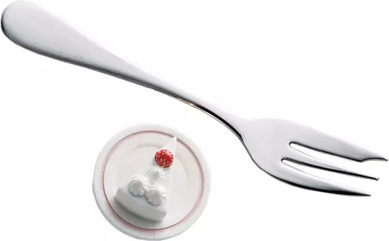 Металлическая вилка для торта Takakuwa, набор подставок для вилок 407835, Silver
