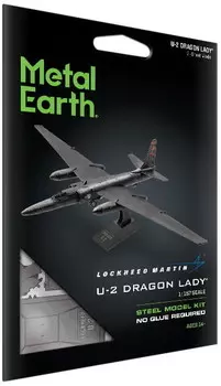 Металлическая земля, металлическая модель самолета U-2 Dragon Lady для сборки. Fascinations
