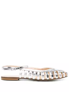 Металлические балетки Anna F., серебряный