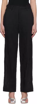 Металлические брюки с жатым эффектом MM6 Maison Margiela
