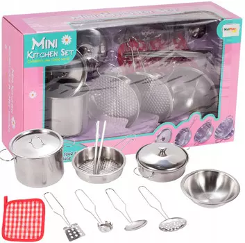 Металлические детские горшки + аксессуары 12 элементов X133 elektrostator