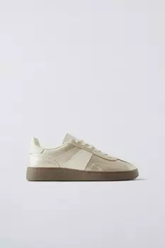 Металлические кроссовки ZARA, золотой