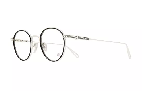 Металлические круглые оправы для очков унисекс Chrome Hearts, черный