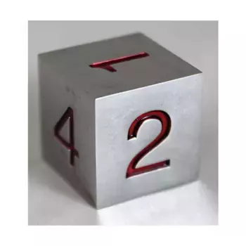Металлические кубики d6, 20 мм, красные, Dice - Metal, Oversized