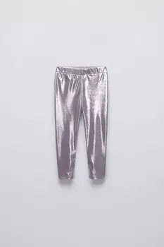 Металлические леггинсы ZARA, оранжевый