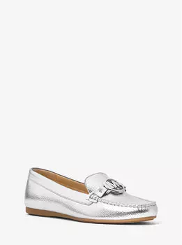 Металлические мокасины Fulton Michael Kors, серебряный