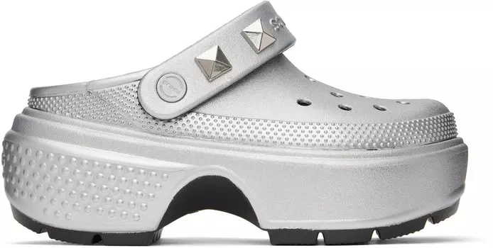 Металлические мокасины Stomp Crocs