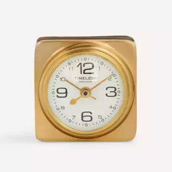 Металлические настольные часы Ouro El Corte Ingls, золотой