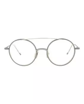 Металлические оптические оправы Aviator-Frame Thom Browne, серый/серебристый/прозрачный