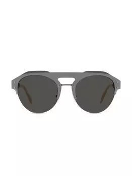 Металлические солнцезащитные очки Clubmaster Fendi, черный