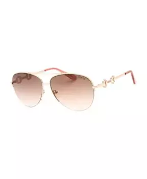 Металлические солнцезащитные очки для женщин Guess, розовый