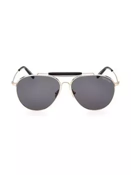 Металлические солнцезащитные очки Navigator 60MM Tom Ford, роза