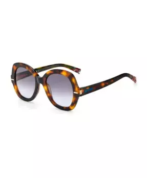 Металлические солнцезащитные очки с серыми линзами Missoni, коричневый