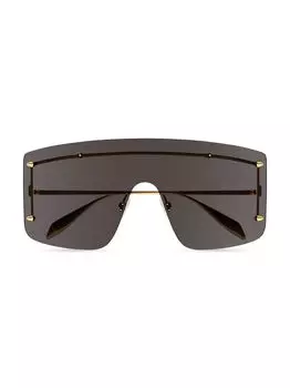 Металлические солнцезащитные очки Spike Studs 99MM Alexander McQueen, золотой