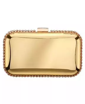 Металлический минодьер с украшенным кристаллами краем Nina, золотой