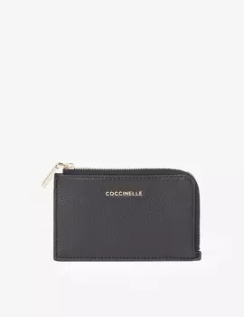 Металлический мягкий кошелек Coccinelle, черный