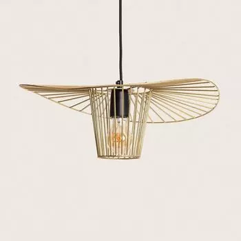 Металлический подвесной светильник Vrinda Gold ILUZZIA, золото