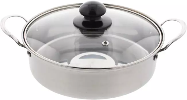 Металлический промышленный универсальная кастрюля сукияки Taniguchi, для 1–2 человек, 7,9 дюйма (20 см), серебро, 0,6 галлона (1,8 л) Taniguchi metal, Sliver