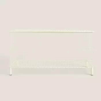 Металлический ящик с крышкой Zara Home, белый