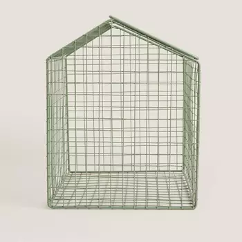 Металлический ящик с крышкой Zara Home, зеленый