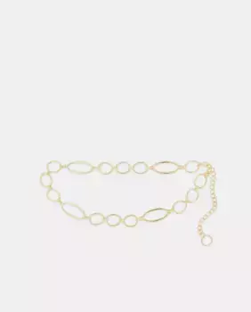 Металлический ремень с обручами Tintoretto, желтый