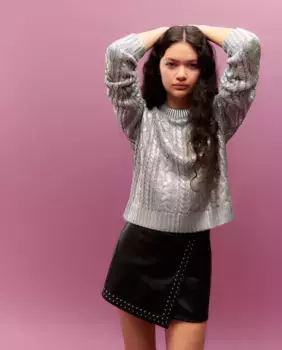 МЕТАЛЛИЧЕСКИЙ СВИТЕР Green Coast, серый