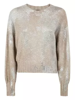 Металлический свитер-пуловер Avant Toi, нейтральный