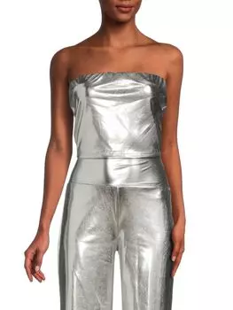 Металлический топ-труба Renee C., серебро