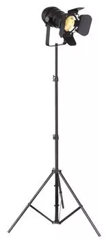 Металлический торшер Globo Lighting, ножной переключатель в кабеле, регулируемый по высоте, прожектор для киносъемки, подвижные заслонки, : 800 мм, В: 1600 мм, длина кабеля 2000 мм, без 1x E27 60 Вт 230 В., бежевый