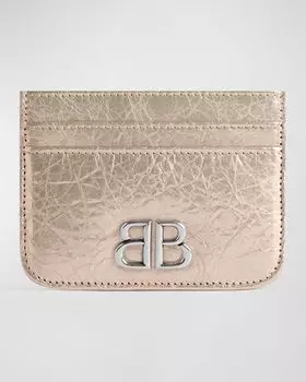 Металлический визитница Monaco Balenciaga, цвет 9706 Stone Beige