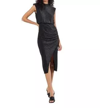 Металлическое платье черного цвета APRICOT