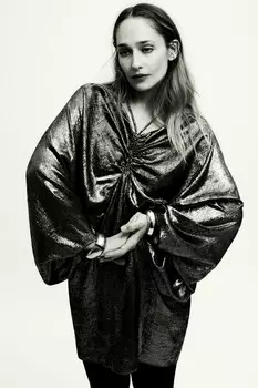 Металлическое платье ZARA, золотой