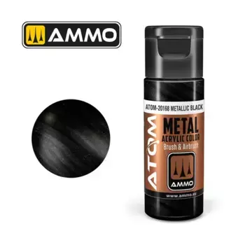 Металлик - Черный, ATOM Acrylic Paints