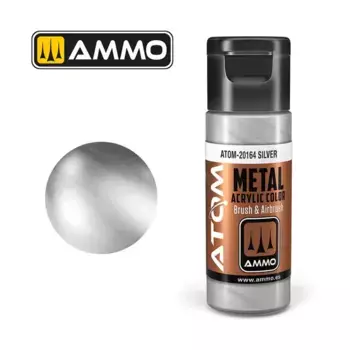 Металлик - Серебро, ATOM Acrylic Paints