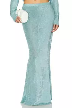 Металлик трикотажная юбка Ser.O.Ya, frosted sea