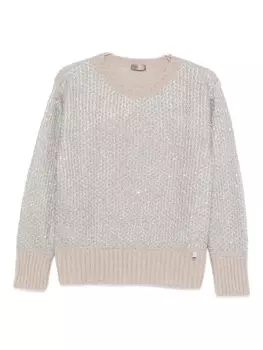 Металлизированный свитер Herno, нейтральный