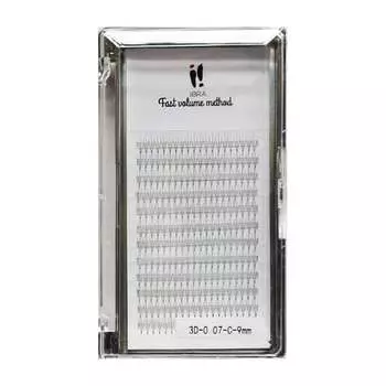Метод быстрого объема 3D 0,07 C 9 мм Ibra, Lashes