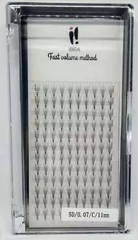 Метод быстрого объема 5D 0,07 C 11 мм Ibra, Lashes