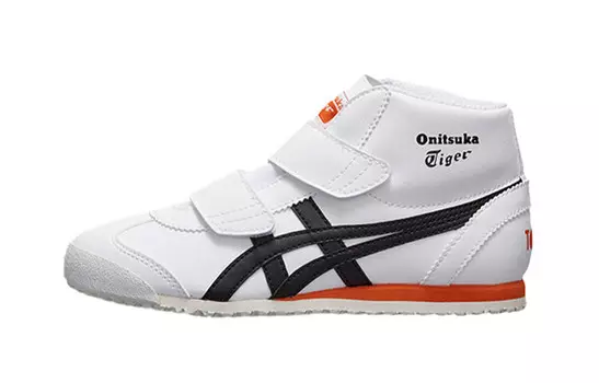 MEXICO 66 Kids Lifestyle Shoes PS Mid-top Black/White/Orange Onitsuka Tiger