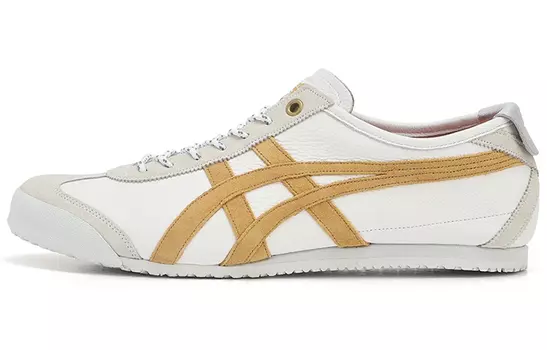 MEXICO 66 Кроссовки Lifestyle унисекс с низким верхом, белые/золотые Onitsuka Tiger