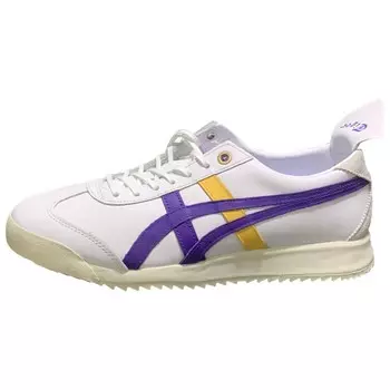 MEXICO 66 Кроссовки унисекс с низким верхом белого, фиолетового и желтого цвета Onitsuka Tiger