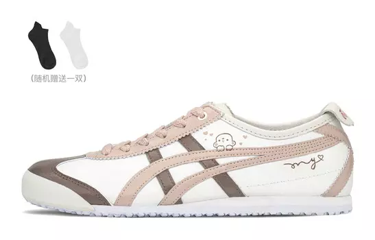 MEXICO 66 Кроссовки унисекс с низким верхом коричневого/розового цвета Onitsuka Tiger