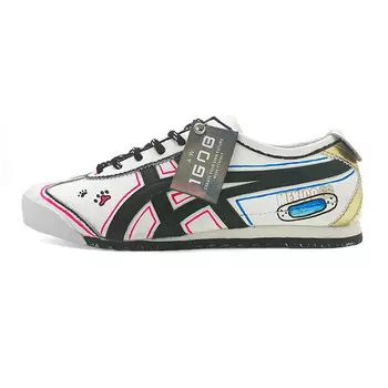 MEXICO 66 Кроссовки унисекс с низким верхом бежевого, черного и синего цвета Onitsuka Tiger