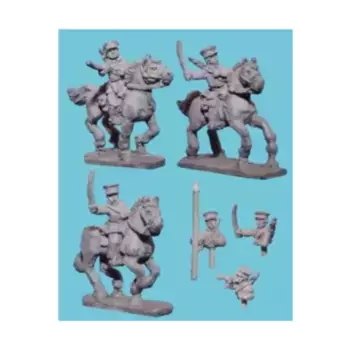 Мексиканская регулярная кавалерия с командованием, American Experience - Uprising in Mexico (15mm) (Blue Moon)