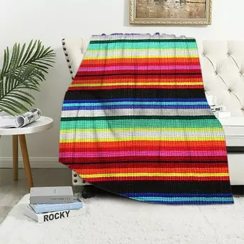 Мексиканское одеяло COMIO, разноцветный